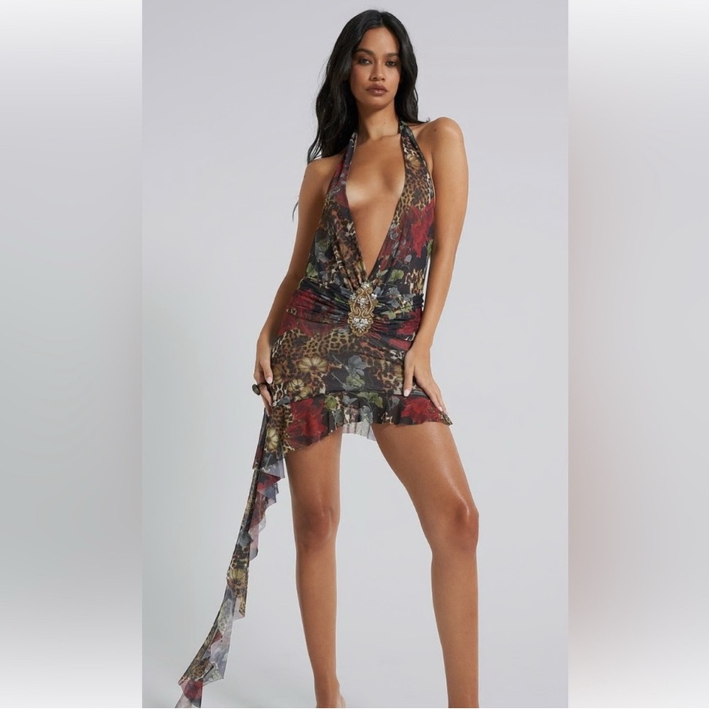 Jaded London cheetah mesh dress. Never been worn.